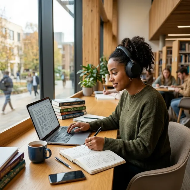 School student learning languages at Aime Institute
